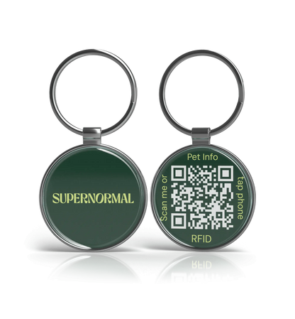 Supernormal QR Lifetime Tracking Pet Tag - GPS-Enabled Smart Pet ID
