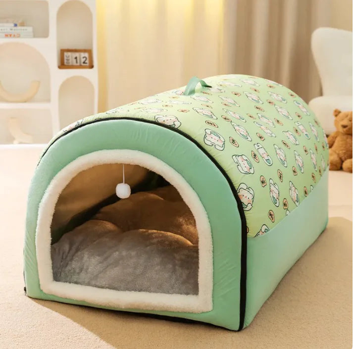 Cozy Sanctuary Tunnel Dog Bed