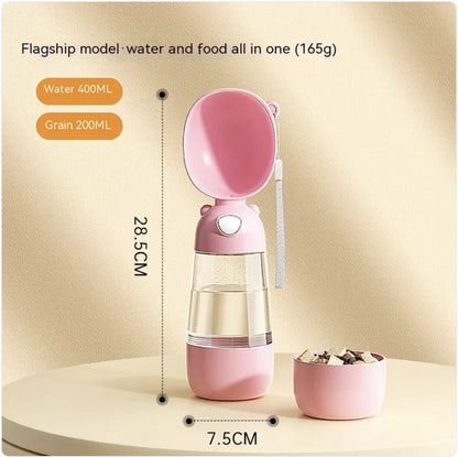 Portable Dog Water Bottle & Feeder