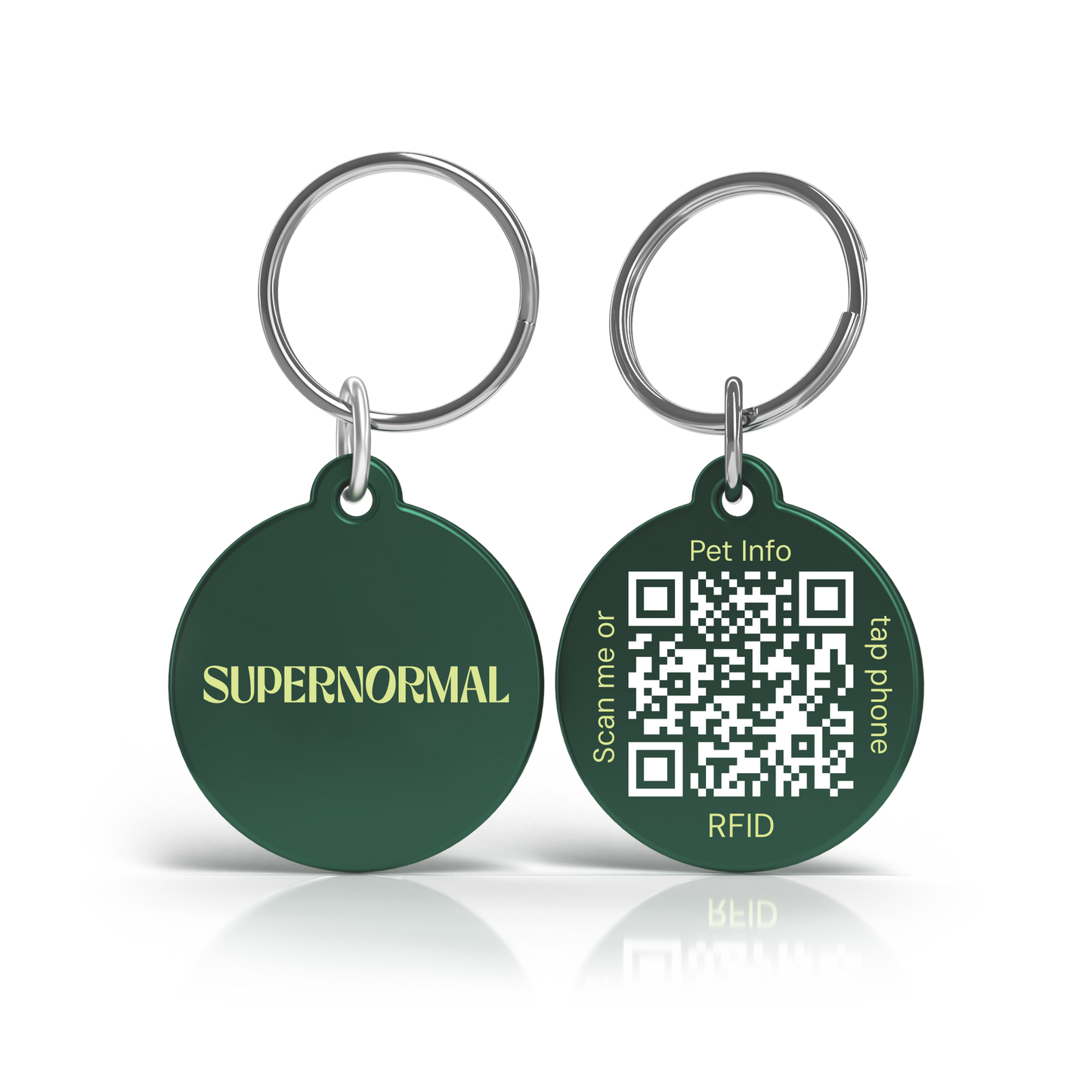 Supernormal QR Lifetime Tracking Pet Tag - GPS-Enabled Smart Pet ID