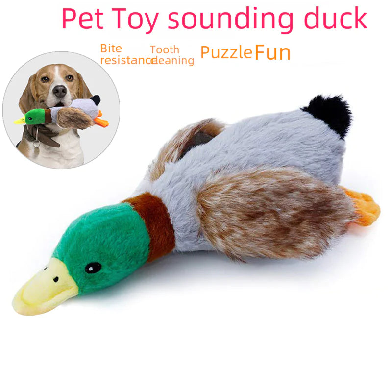 Plush Squeaky Duck Dog Toy