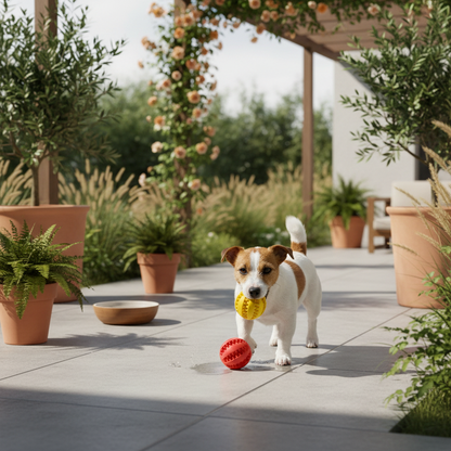 Chew-n-Clean Dog Toy Balls - Dual Pack