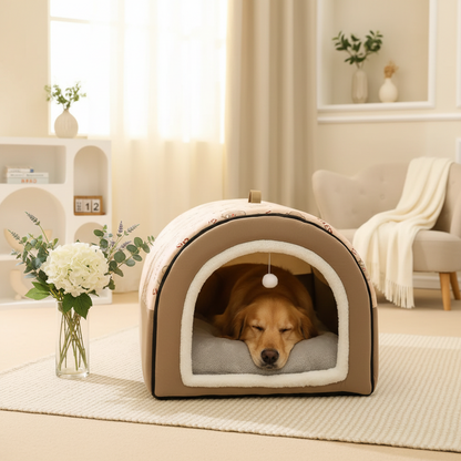 Cozy Sanctuary Tunnel Dog Bed