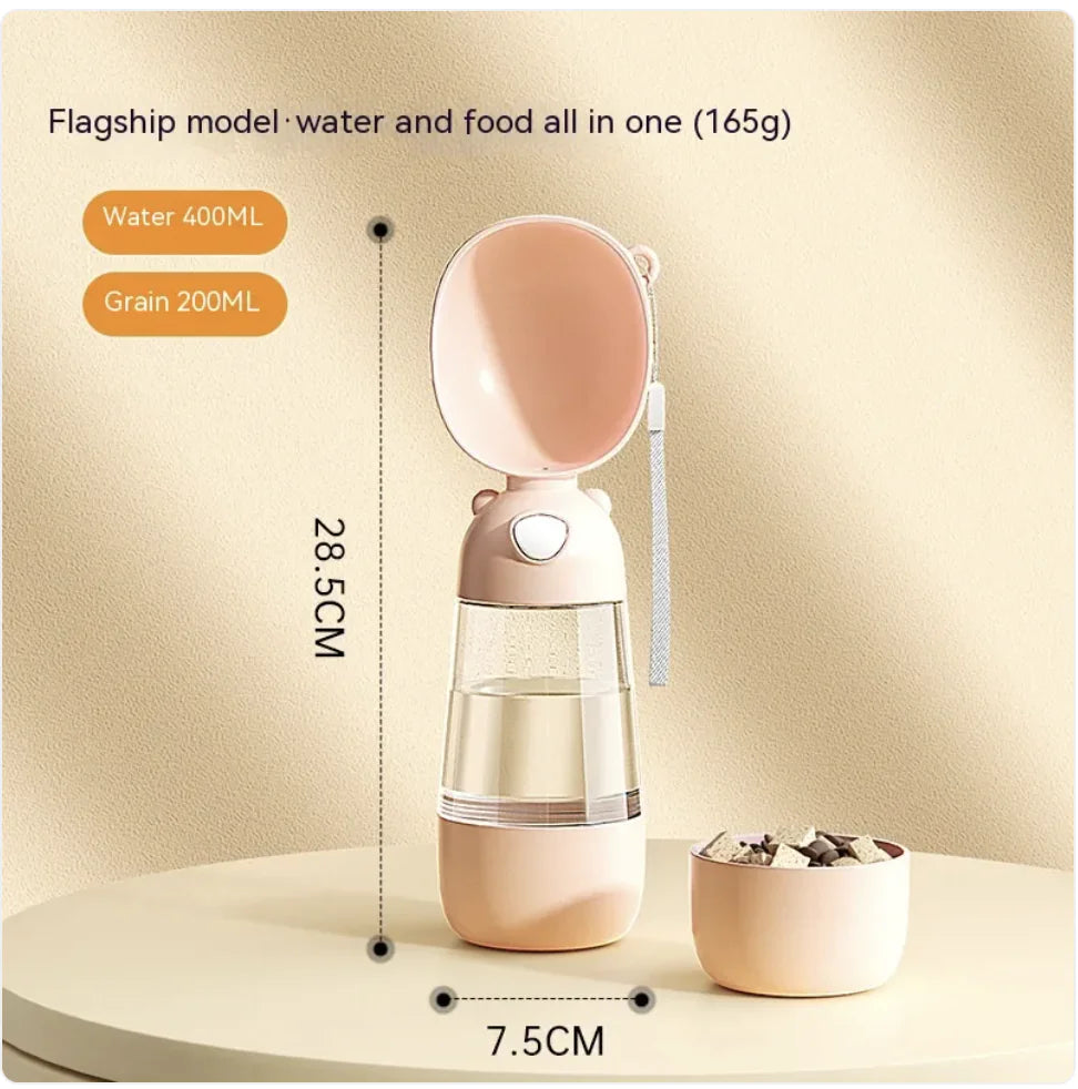 Portable Dog Water Bottle & Feeder