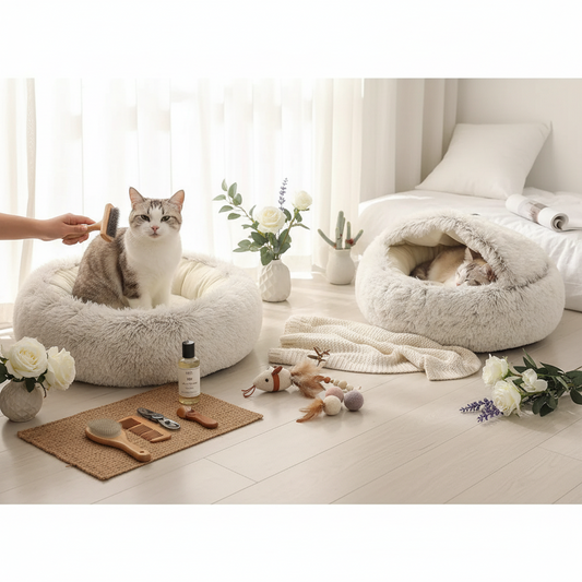 Happy Cat Essentials - Groom, Play, Sleep