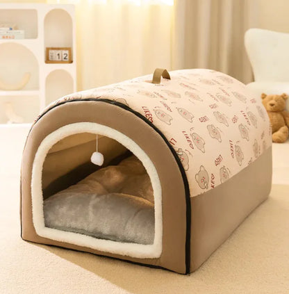 Cozy Sanctuary Tunnel Dog Bed
