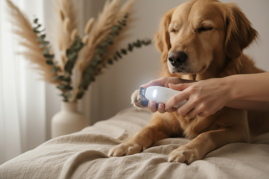 LED Pet Nail Clipper Lifestyle Close-up
