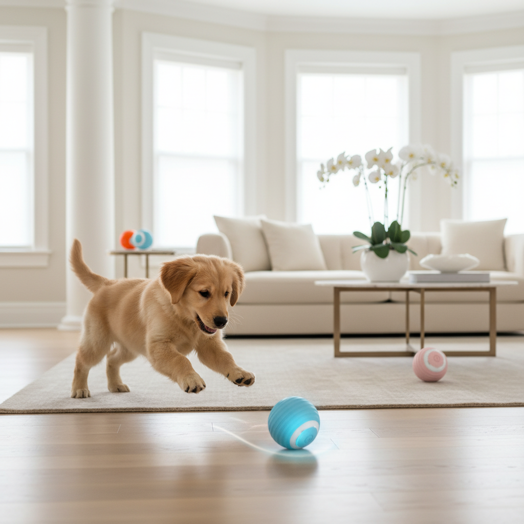 Rolling and Jumping Interactive Toy Ball